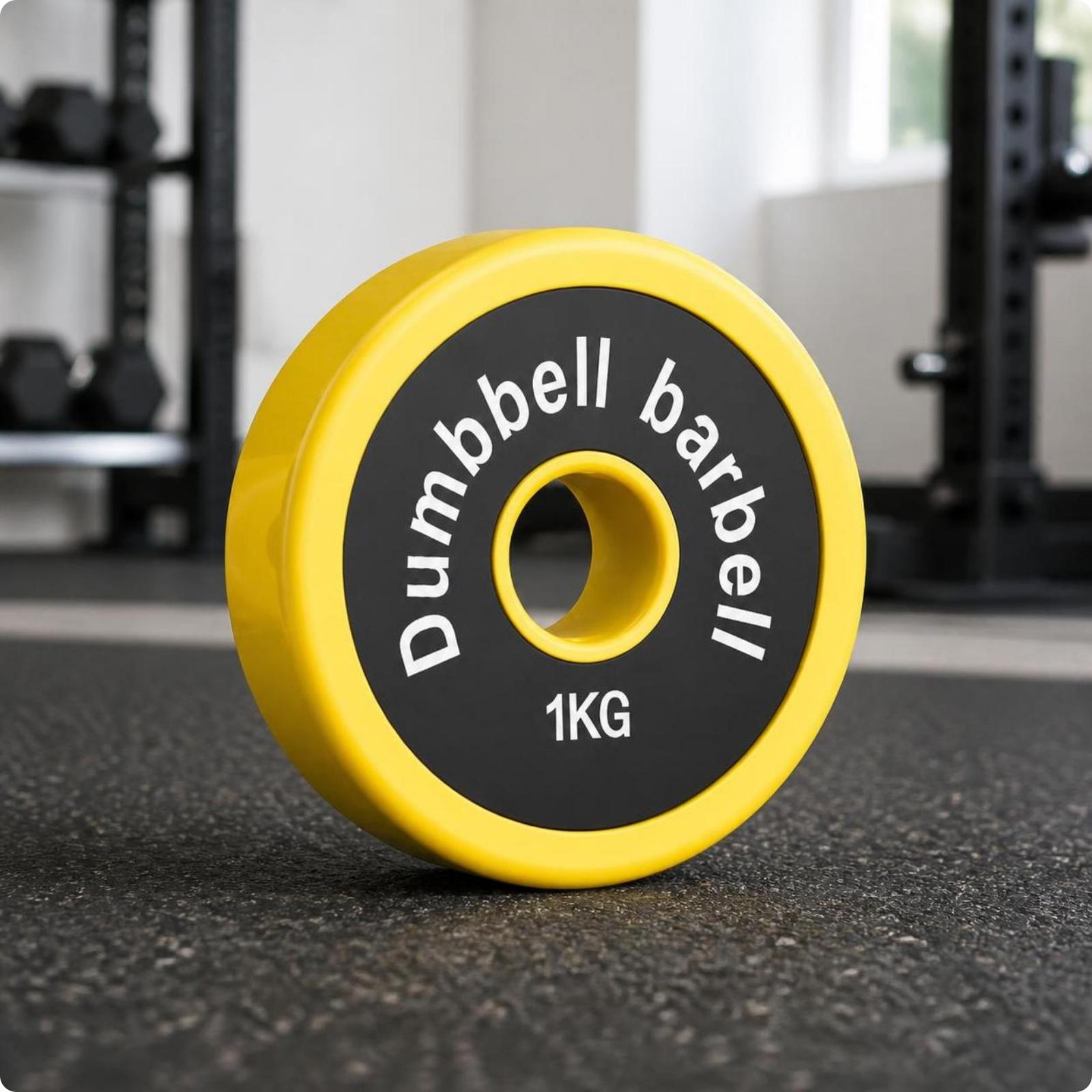 Home Gym Yellow - Home Gym Rubber Weight Plate Cast