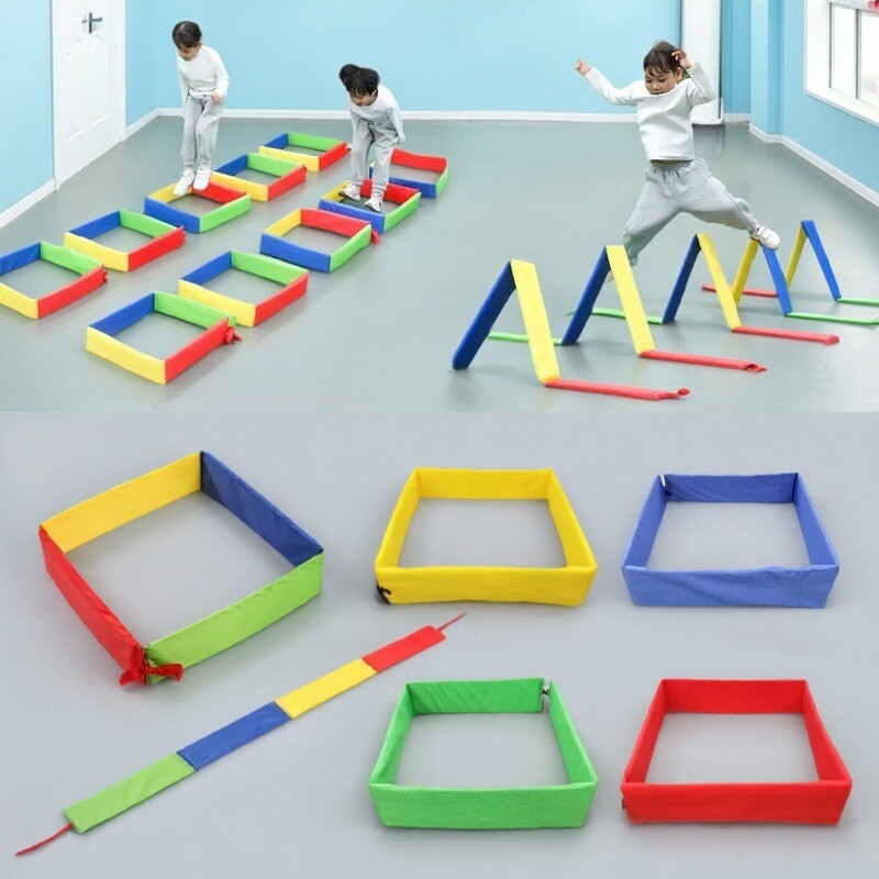 Home Gym For Kids - Outdoor Children's Games Jumping Platform Grid